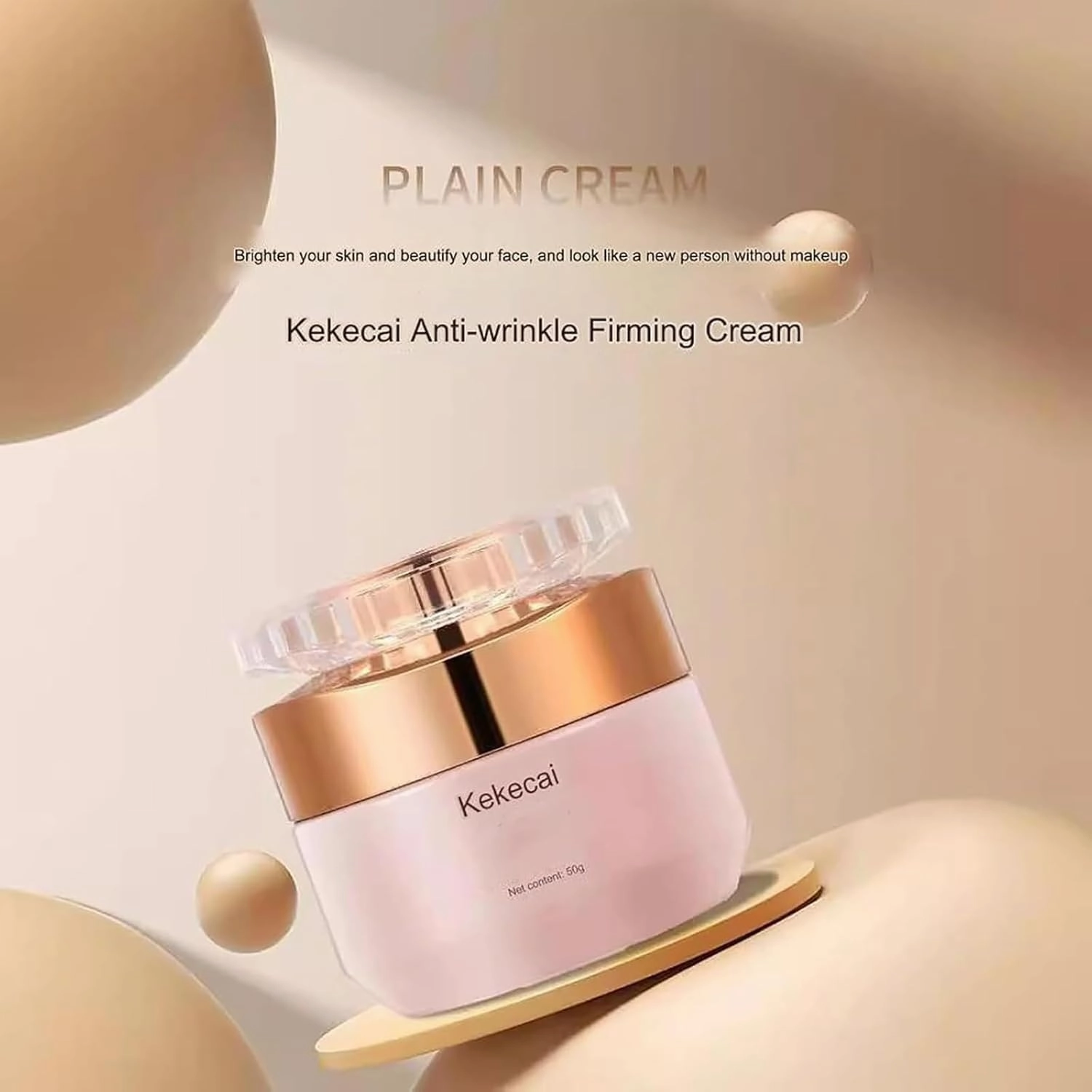 Kekecai Anti Wrinkle and Firming Foundation, 𝐍𝐢𝐜𝐨𝐭𝐢𝐧𝐚𝐦𝐢𝐝𝐞 Lady Plain Face Cream, Swarous Hydro-𝐖𝐡𝐢𝐭𝐞𝐧ing Cream, Makeup Cream For 𝐁𝐫𝐢𝐠𝐡𝐭𝐞𝐧ing (1pc)