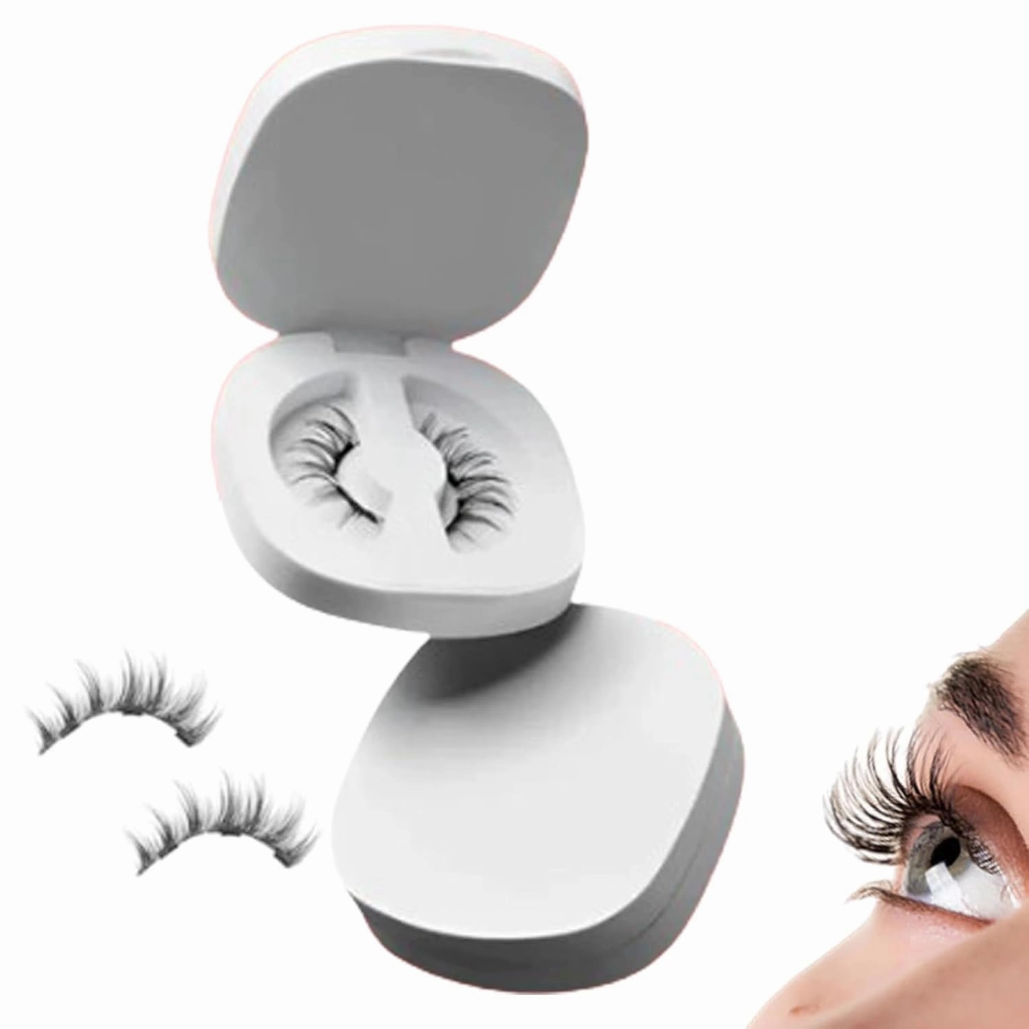 Keneva Magnetic Lashes, Keneva Lashes, KenevaBeauty agnetic Eyelashes with Applicator No Glue Needed Reusable (Long)