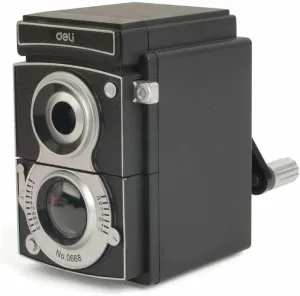 Kikkerland Camera Pencil Sharpener, Black (SC12)
