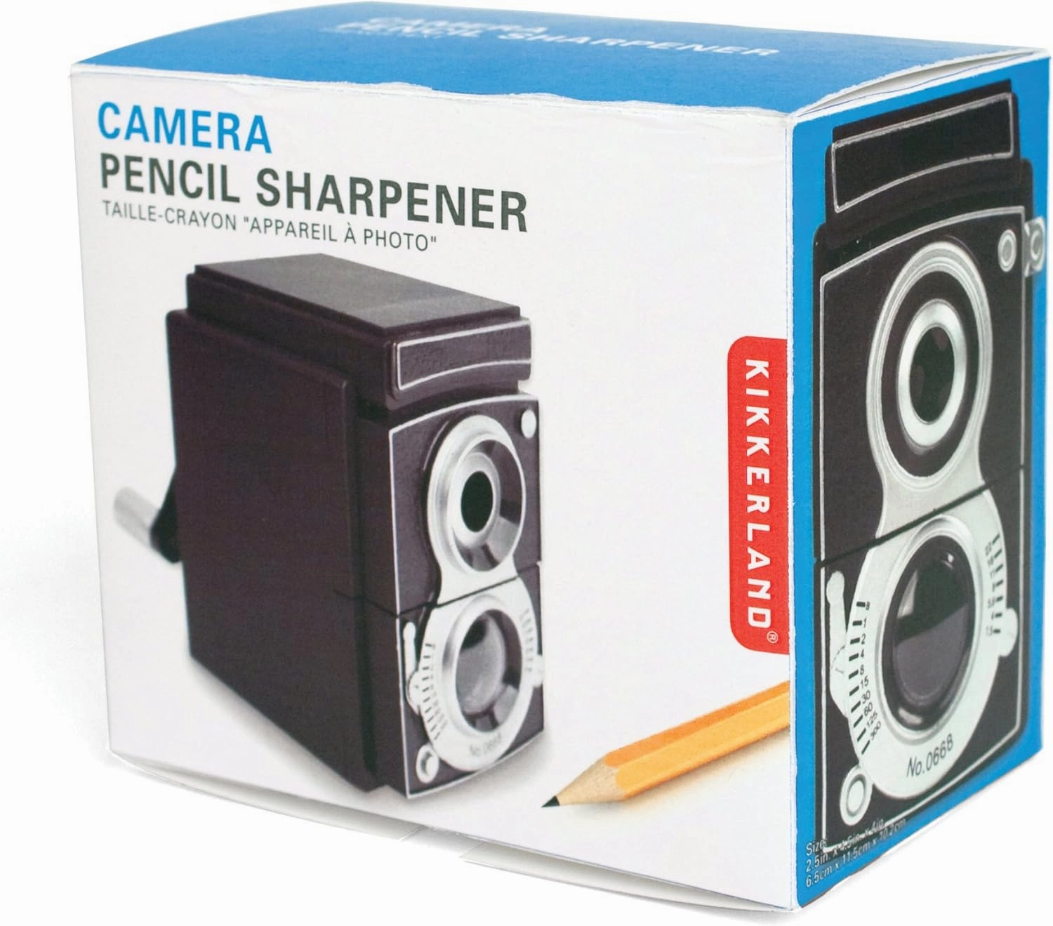 Kikkerland Camera Pencil Sharpener, Black (SC12)