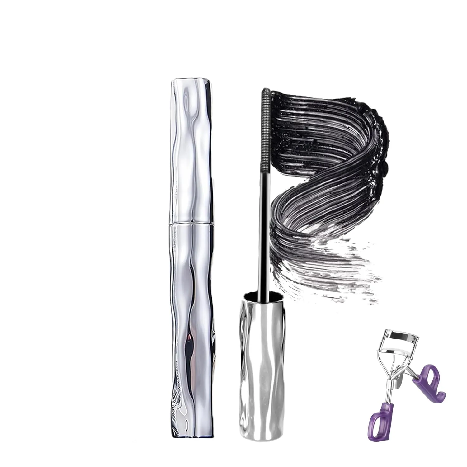 Kilmargo Mascara De Pestañas Waterproof, Kilmargo Telescopic Tubing Mascara, Liquid Lash Extensions Effect, Long-Lasting, Non-smudged No Flaking No Clumping (Black)