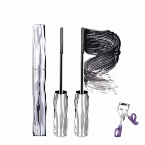 Kilmargo Mascara De Pestañas Waterproof, Kilmargo Telescopic Tubing Mascara, Liquid Lash Extensions Effect, Long-Lasting, Non-smudged No Flaking No Clumping (Black*2)