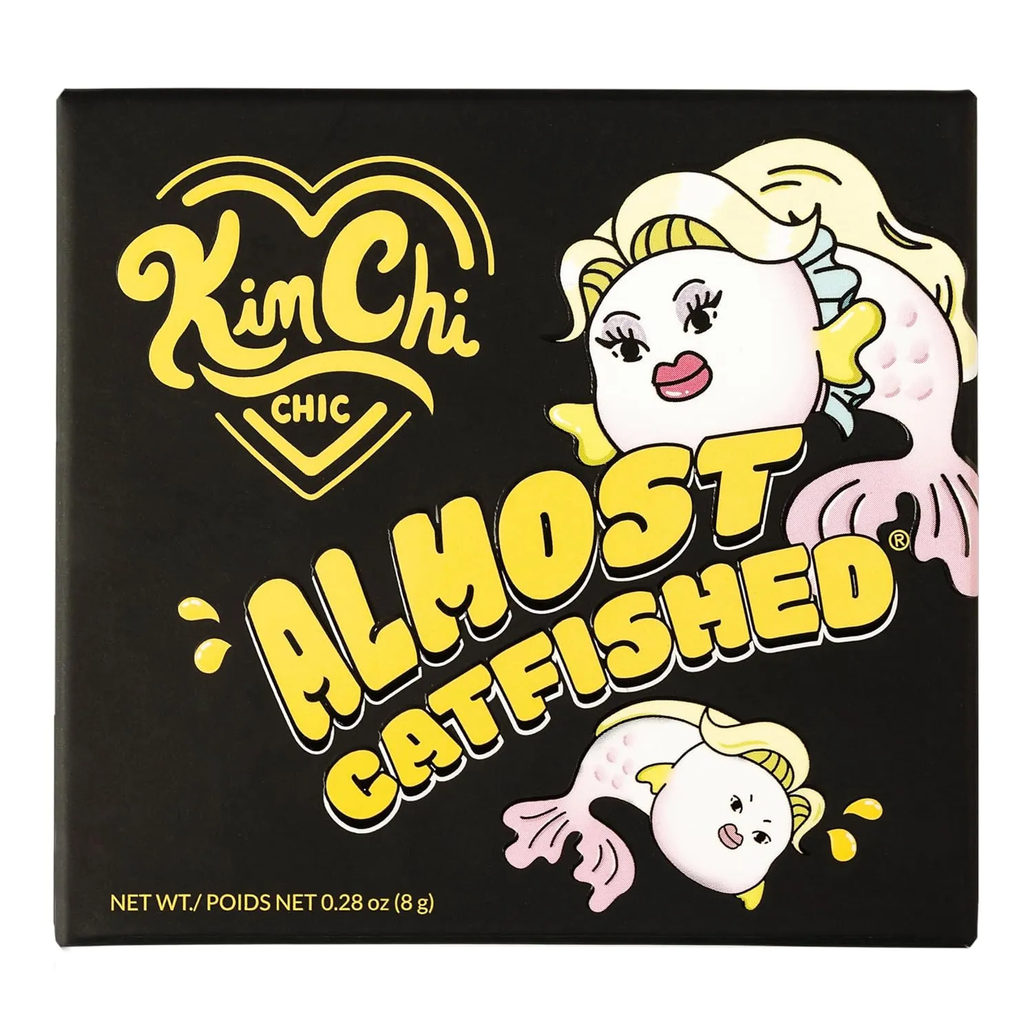 KimChi Chic Almost Catfished Micro Pressed Powder - Brightening Under Eye Setting Powder, Reduces Dark Circles, No Flashback, Banana