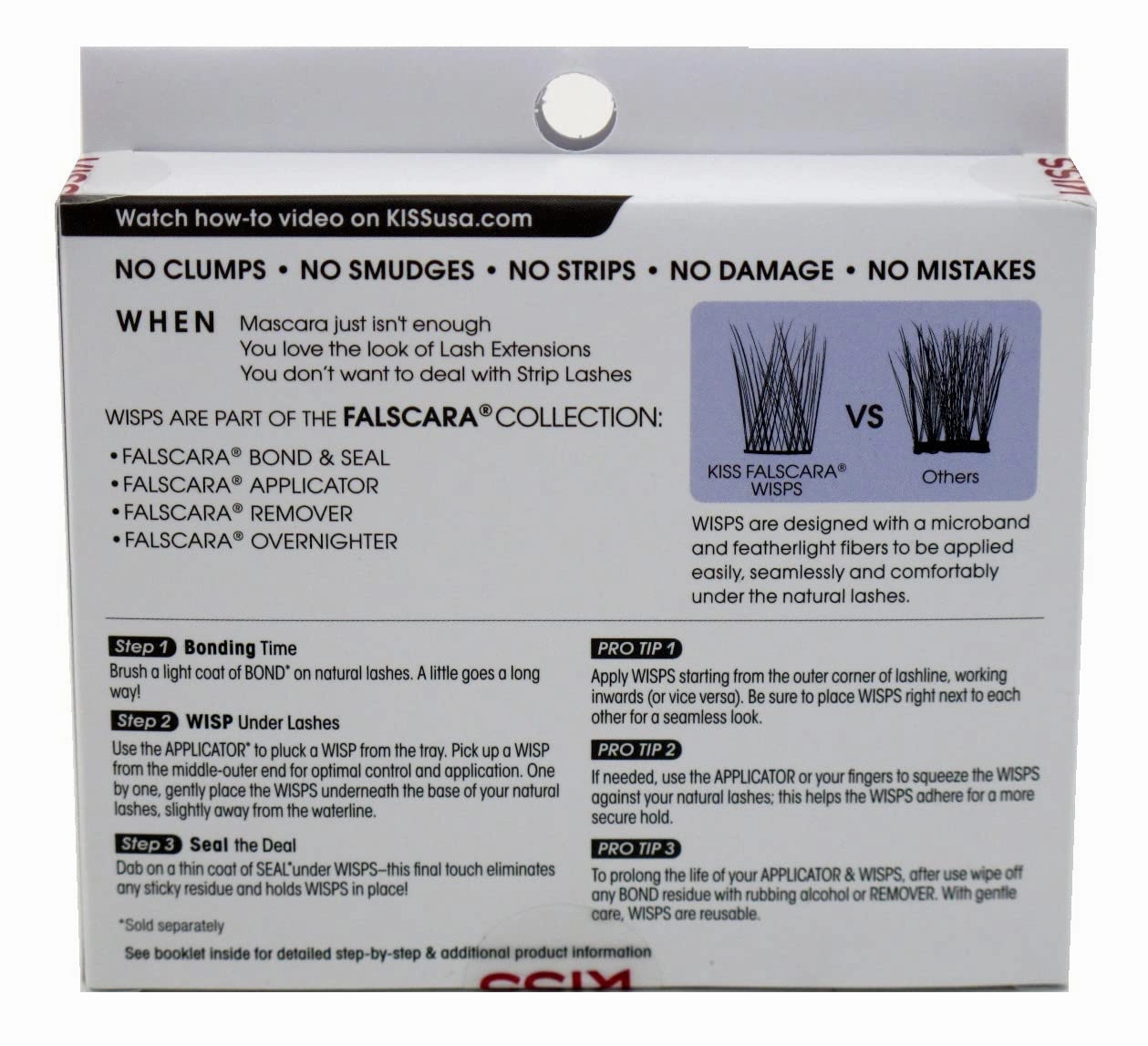 KISS Falscara Lengthening Wisps Multi-Pack (Pack of 3)