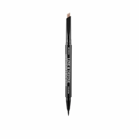 Klara Cosmetics Line and Define 01 Invisible Blonde Blackest Black Eyeliner Blonde Eyebrow 2 in 1 Easy Glide Precise Tip Waterproof Long Lasting