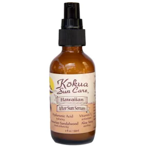 Kokua Sun Care After Sun Lotion - 2 oz Hawaiian Sunburn Healing Serum with Hyaluronic Acid, Vitamin C, Aloe Vera, and Organic Hawaiian Sandalwood Oil - Soothing and Moisturizing After Sun Serum