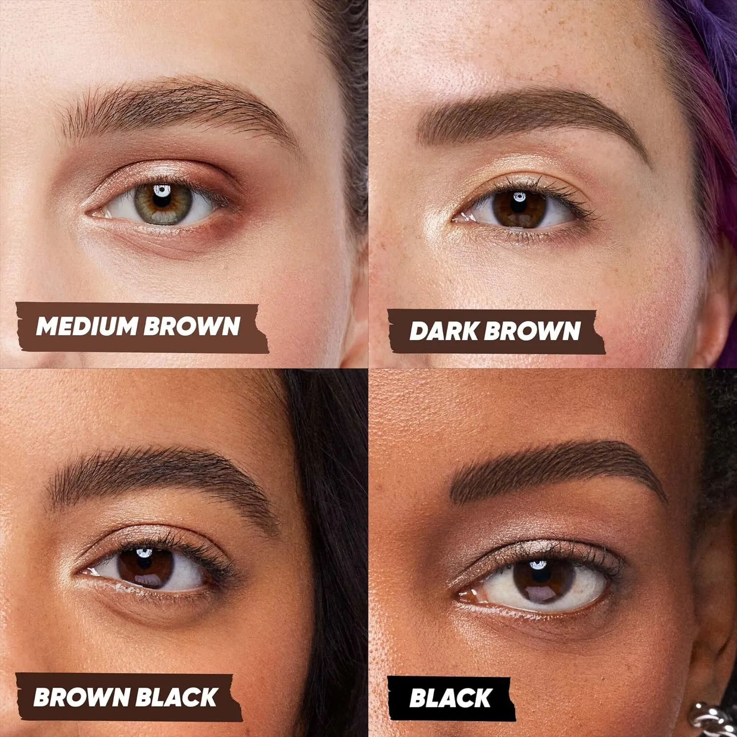 Kosas Brow Pop Nano - Ultra-Fine 1mm Brow Pencil Precision Tip - Natural-Looking Eyebrows with Finest Hairlike Stroke - All Day Wear, Hypoallergenic, Safe for Sensitive Skin- Brown Black