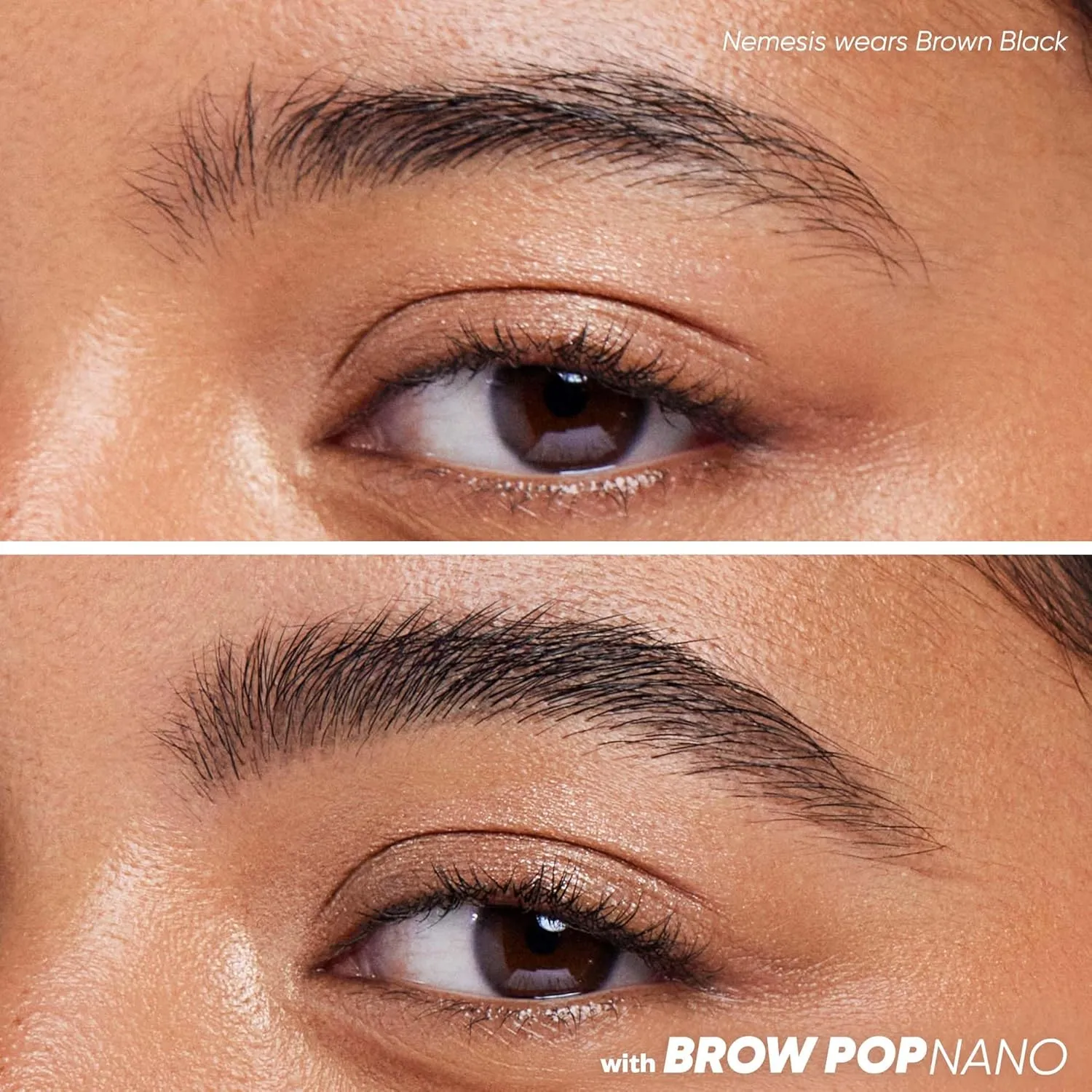 Kosas Brow Pop Nano - Ultra-Fine 1mm Brow Pencil Precision Tip - Natural-Looking Eyebrows with Finest Hairlike Stroke - All Day Wear, Hypoallergenic, Safe for Sensitive Skin- Brown Black