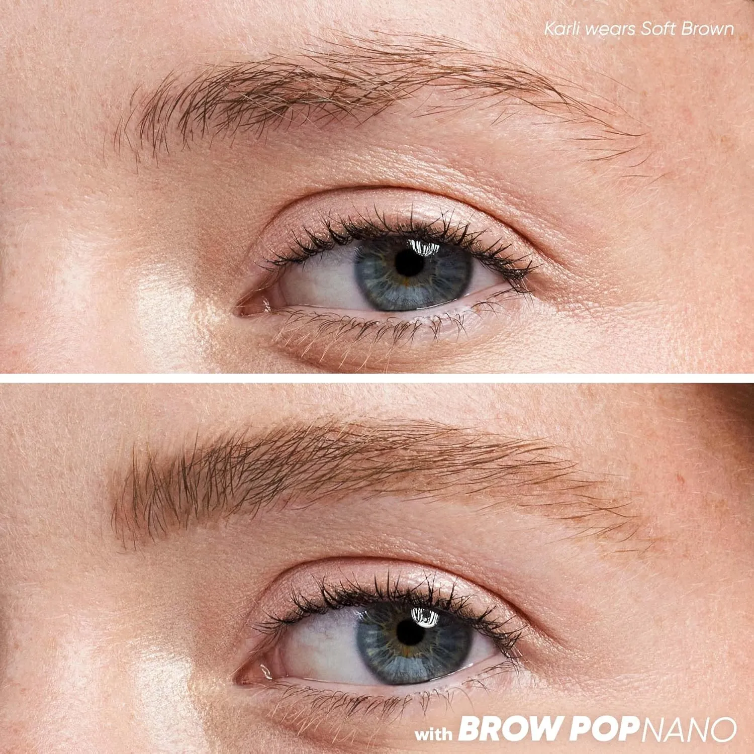 Kosas Brow Pop Nano - Ultra-Fine 1mm Brow Pencil Precision Tip - Natural-Looking Eyebrows with Finest Hairlike Stroke - All Day Wear, Hypoallergenic, Safe for Sensitive Skin - Soft Brown