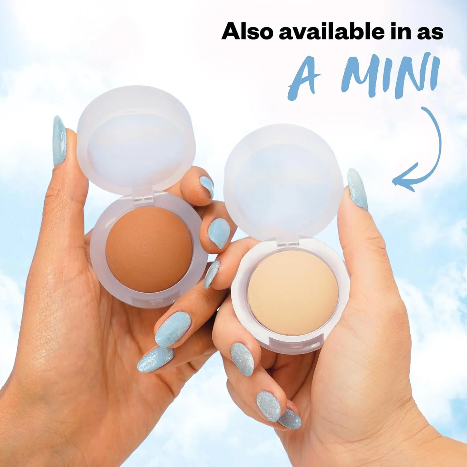 Kosas Mini Cloud Set Face Setting Powder - Smoothing Shine Control, Soft, Sheer Translucent Makeup Finish, Portable & Long-Lasting Loose Pressed Baking Powder - Silky (Sheer Tan Deep)