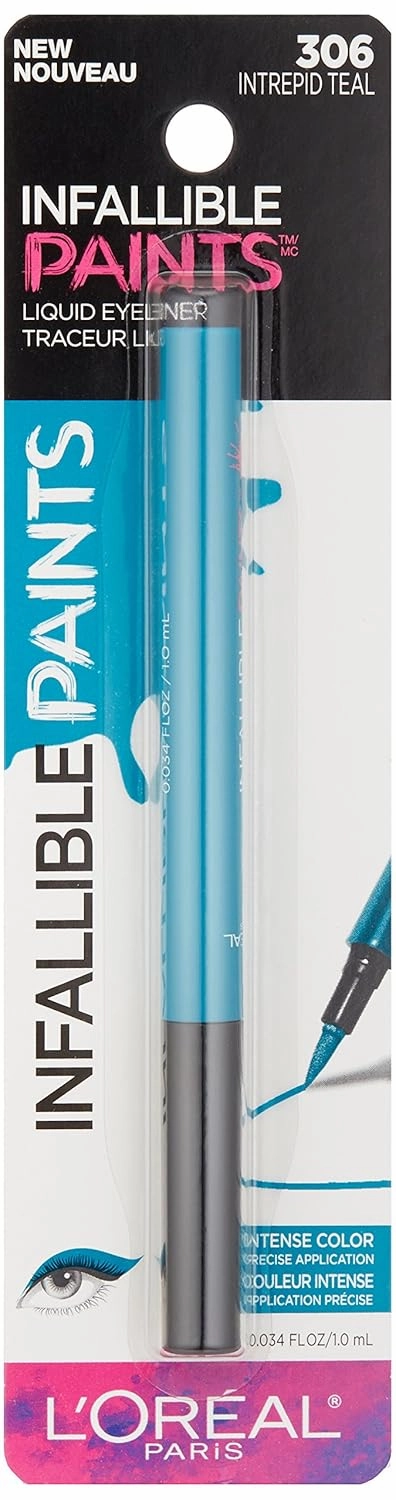 L'Oréal Paris Infallible Paints Eyeliner, Intrepid Teal, 0.034 fl. oz.