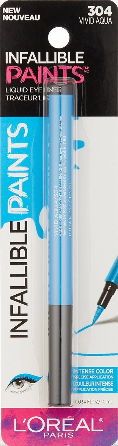 L'Oréal Paris Infallible Paints Eyeliner, Vivid Aqua, 0.034 fl. oz.