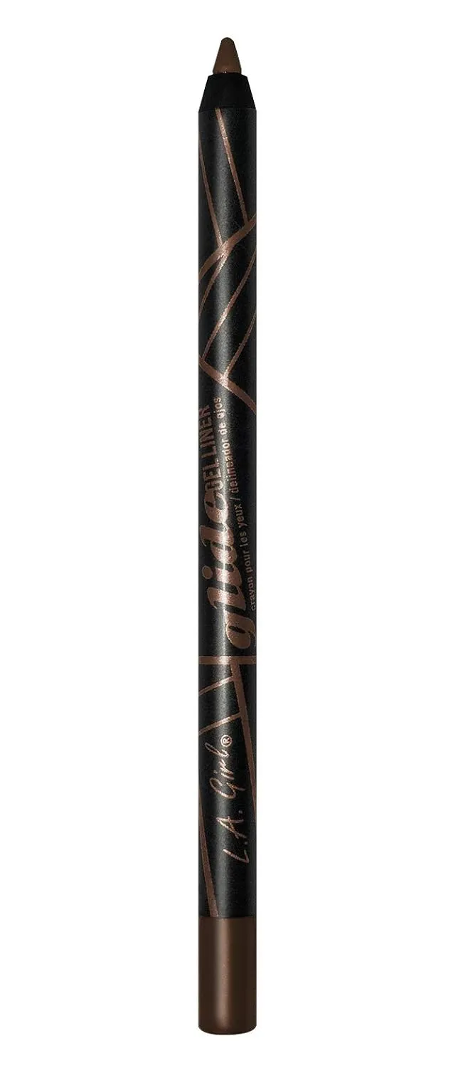 L.A. Girl Glide Gel Eyeliner Pencil, Dark Brown GP354 (Pack of 3)