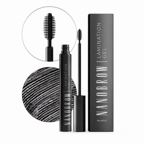 Lamination Gel - brow gel, Precisely styled and filled in brows (Black)