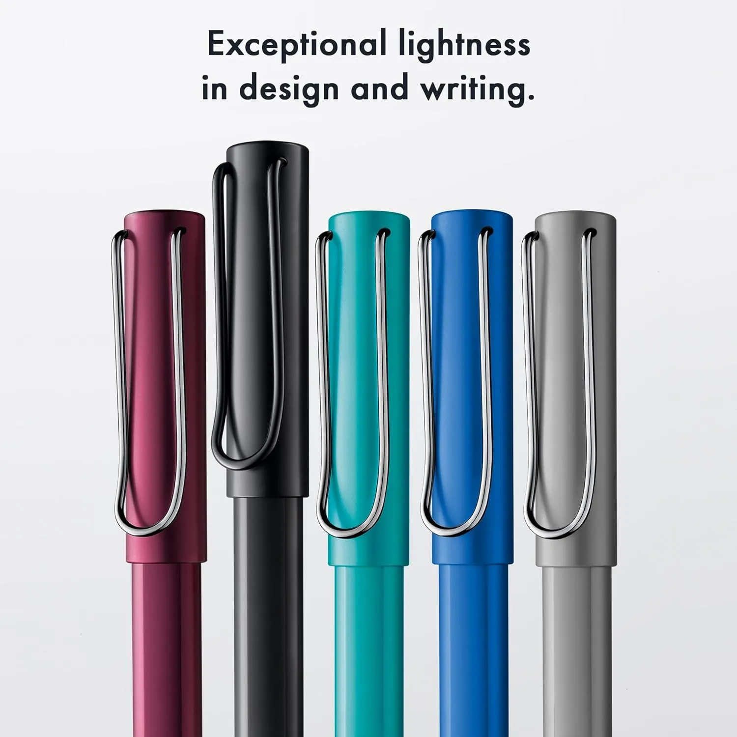 Lamy AL-star aquatic - Rollerball Pen pen with transparent, ergonomic grip & line width M - lightweight aluminum body - including rollerball refill M 63 in black