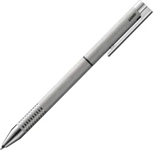 LAMY L606 Ballpoint Pen, Twin Pen, Logo, Hairline Matt, Stainless Steel, Genuine Imported Product