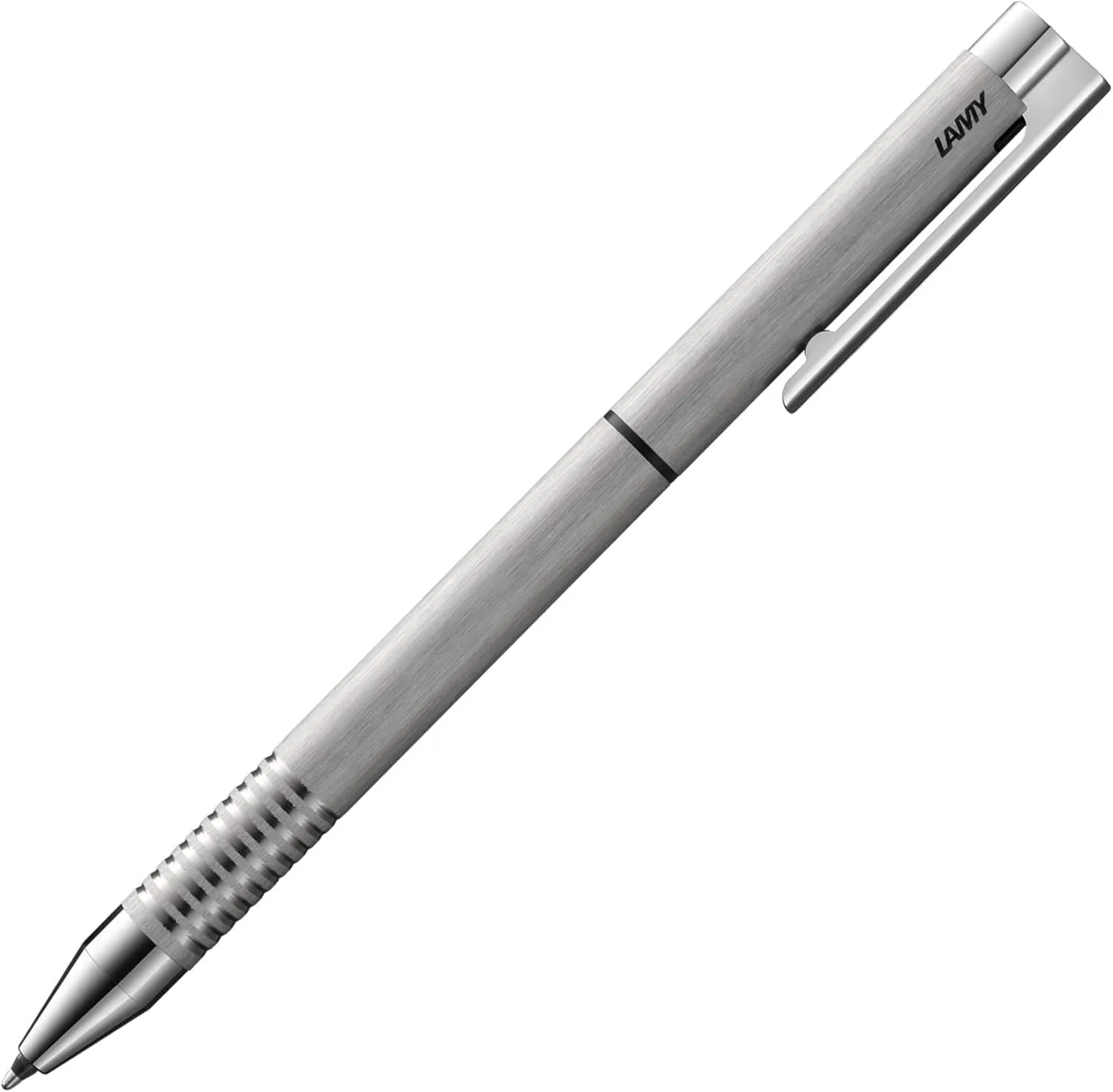 LAMY L606 Ballpoint Pen, Twin Pen, Logo, Hairline Matt, Stainless Steel, Genuine Imported Product
