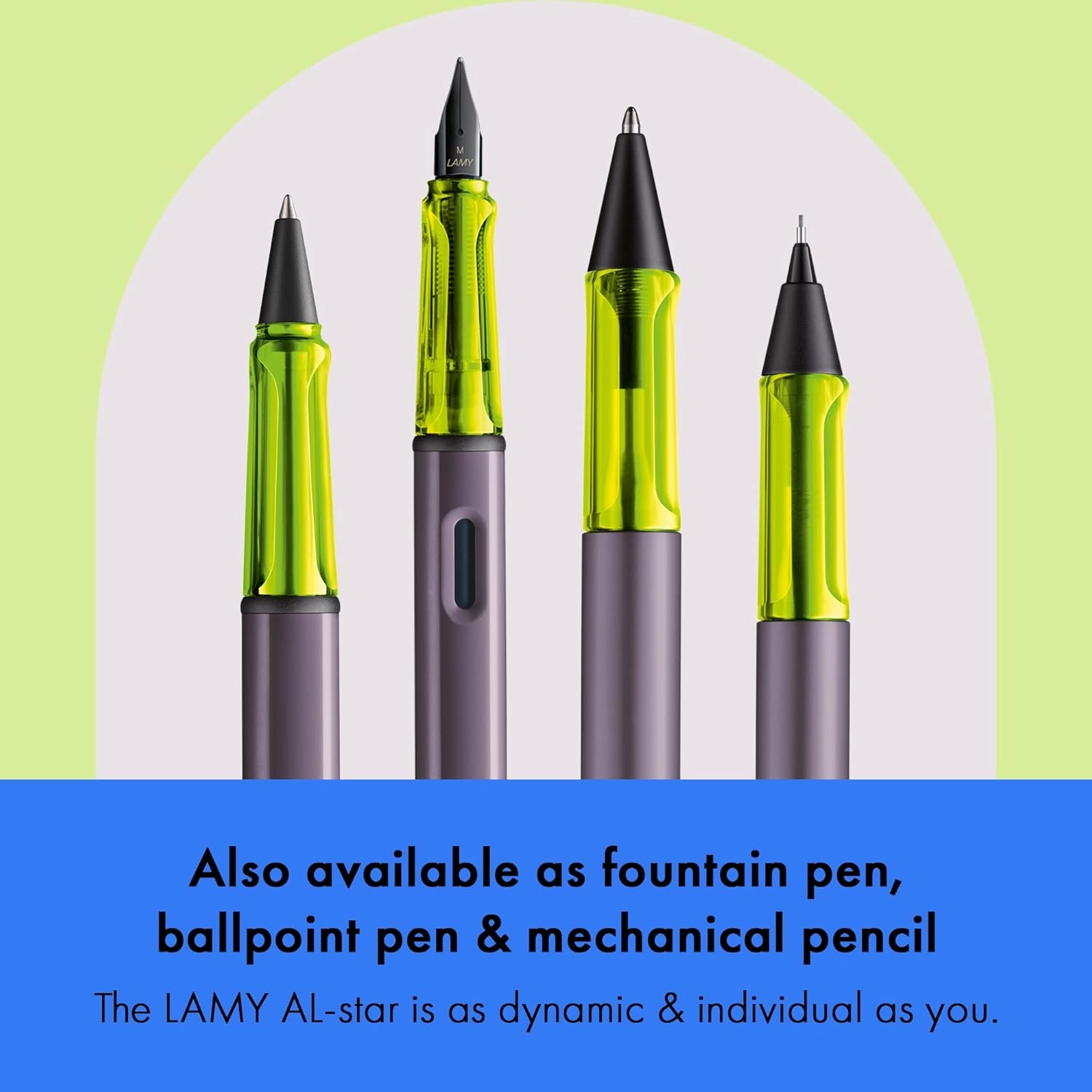 Lamy AL-star aubergine - Rollerball Pen pen with transparent, ergonomic grip & line width M - lightweight aluminum body - including rollerball refill M 63 in black