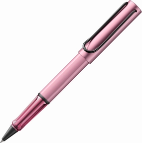 Lamy AL-star autumn pink - Rollerball Pen pen with transparent, ergonomic grip & line width M - lightweight aluminum body - including rollerball refill M 63 in black