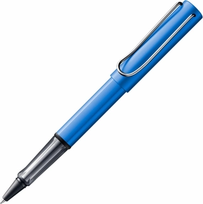 Lamy AL-star oceanblue - Rollerball Pen pen with transparent, ergonomic grip & line width M - lightweight aluminum body - including rollerball refill M 63 in black