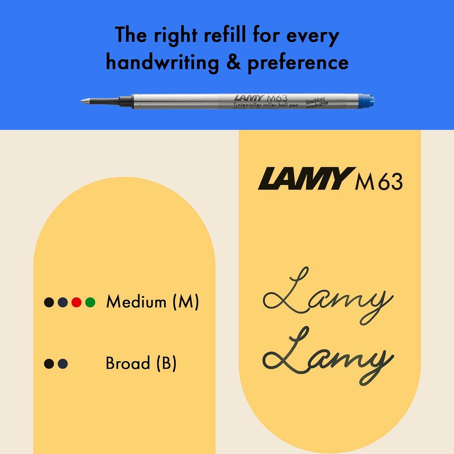 Lamy AL-star oceanblue - Rollerball Pen pen with transparent, ergonomic grip & line width M - lightweight aluminum body - including rollerball refill M 63 in black