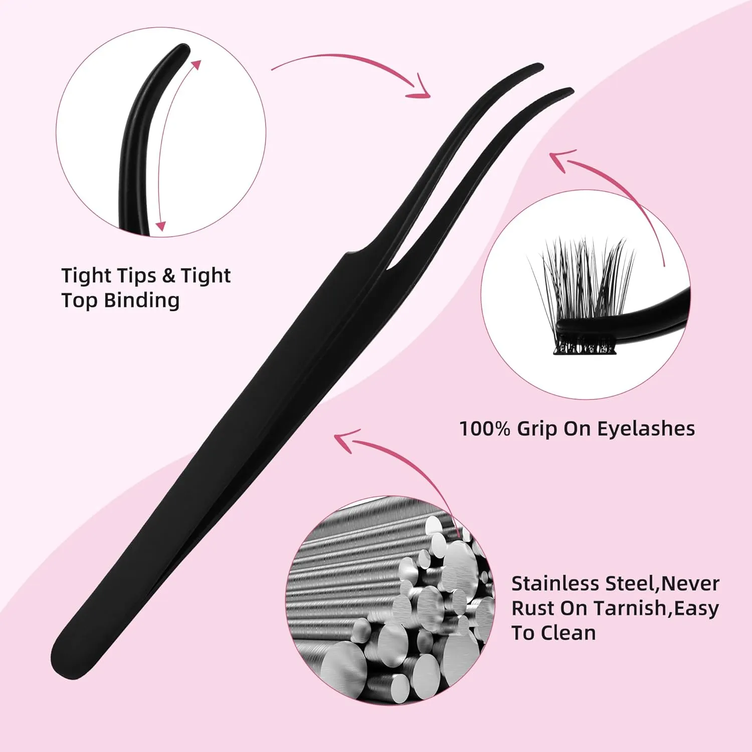 Lash Clusters Kit 10-18mm Wispy Lash Clusters D Curl False Eyelash Clusters, DIY Lash Extension Kit with Lash Bond & Seal, Lash Glue Remover, Lash Tweezers(U09 Lash Kit)