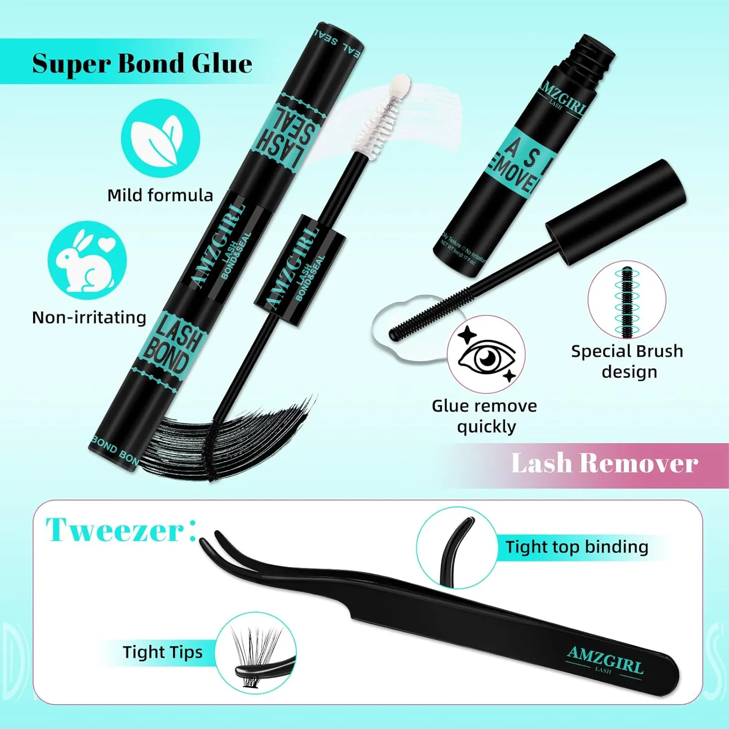 Lash Clusters Kit 280pcs DIY Eyelash Clusters Kit,Individual Lashes Kit 30D 40D D Curl with Lash Bond and Seal, Lash Glue Remover, Lash Tweezers for Lashes Clusters Extension Kit(9-18mm,D-MIX kit)