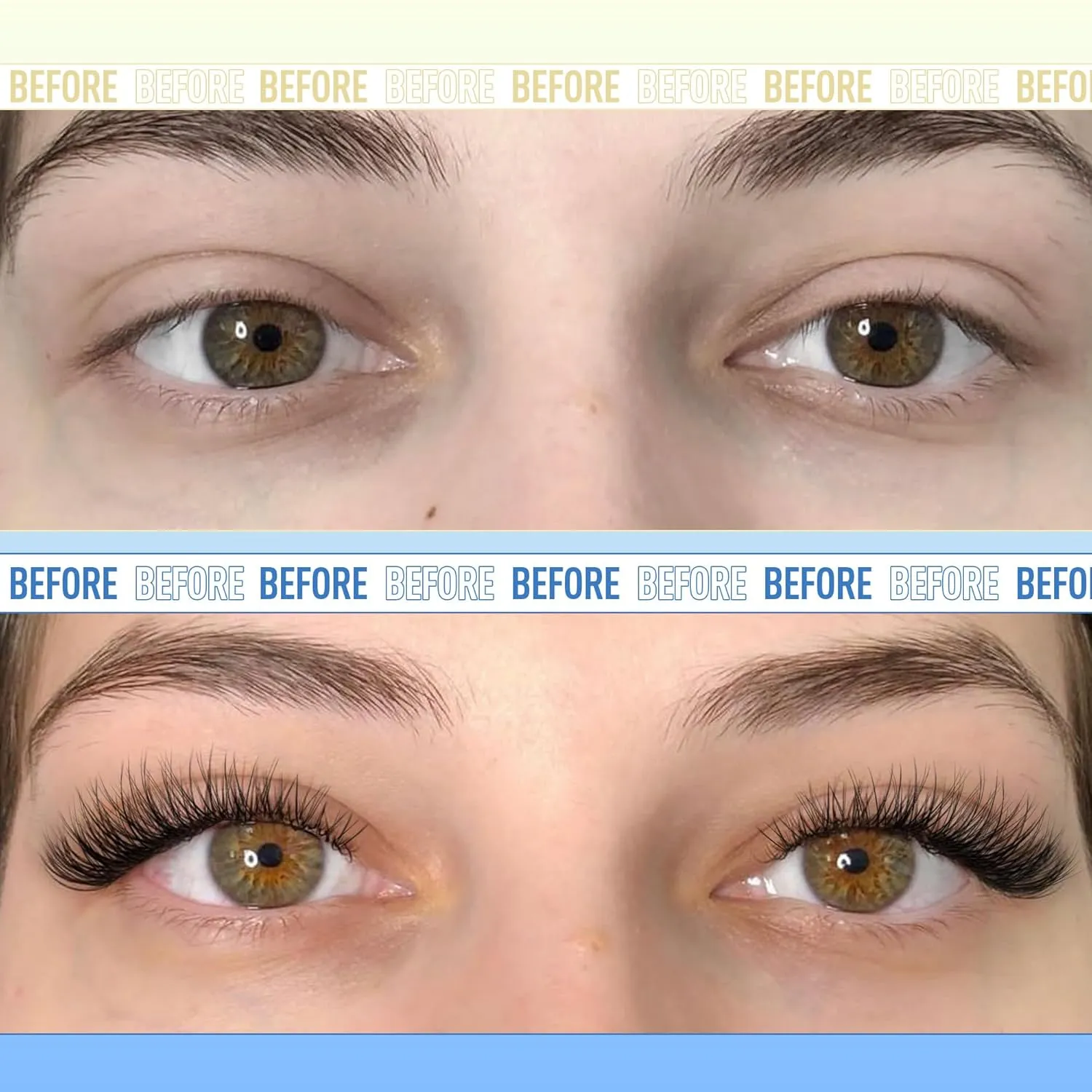 Lash Clusters Kit Natural Wispy DIY Eyelash Extension Kit 8-16MM Eyelash Clusters Kit D-curly Lash Extension Kit Thin Invisible Lash Band Individual Lashes Kit by Newcally