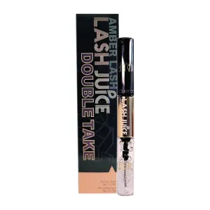 Lash Juice by Amber Lash, 3-in-1 Coating Essence and sealant for Eyelashes with Extensions and or Lift Perm, Protect and Nourish to Promote Healthy Eyelash 10ml / 0.34 fl oz Total(Double Take)