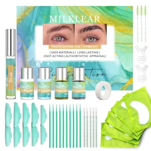 Lash Lift and brow Lamination Kit Eyelash Perm Kit Lift and Curl for Home DIY Long-Lasting 6 weeks Professional