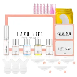 Lash Lift Kit, Perming Curling Lifting Eyelash Perm Kit | Professional Semi Permanent for Salon Includes Eye Shields, Pads and Accessories