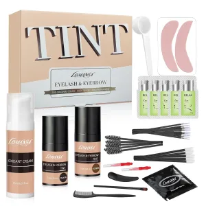 Lash Tint Eyelash Tint Kit Black Coffee Instant Volumizing Coloring for Salon Home Use, 20 Applications, Up to 4 Weeks, 15ml