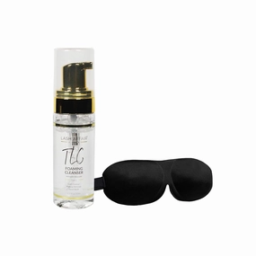 Lash Affair Eyelash Care Kit, Includes Foaming Lash Cleanser and 3D Eye Mask for Sleeping Eyelash Extensions