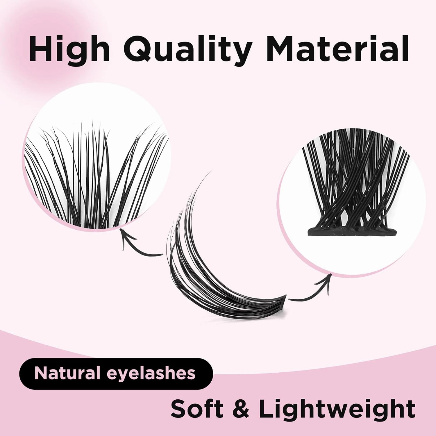 Lash Clusters Kit 9-16mm DIY Eyelash Extensions Kits 280 30D D Curl - 0.07D Individual Wispy Eyelashes Natural False Lashes Bond and Seal Remover Tweezers for Eye Lash Set at Home
