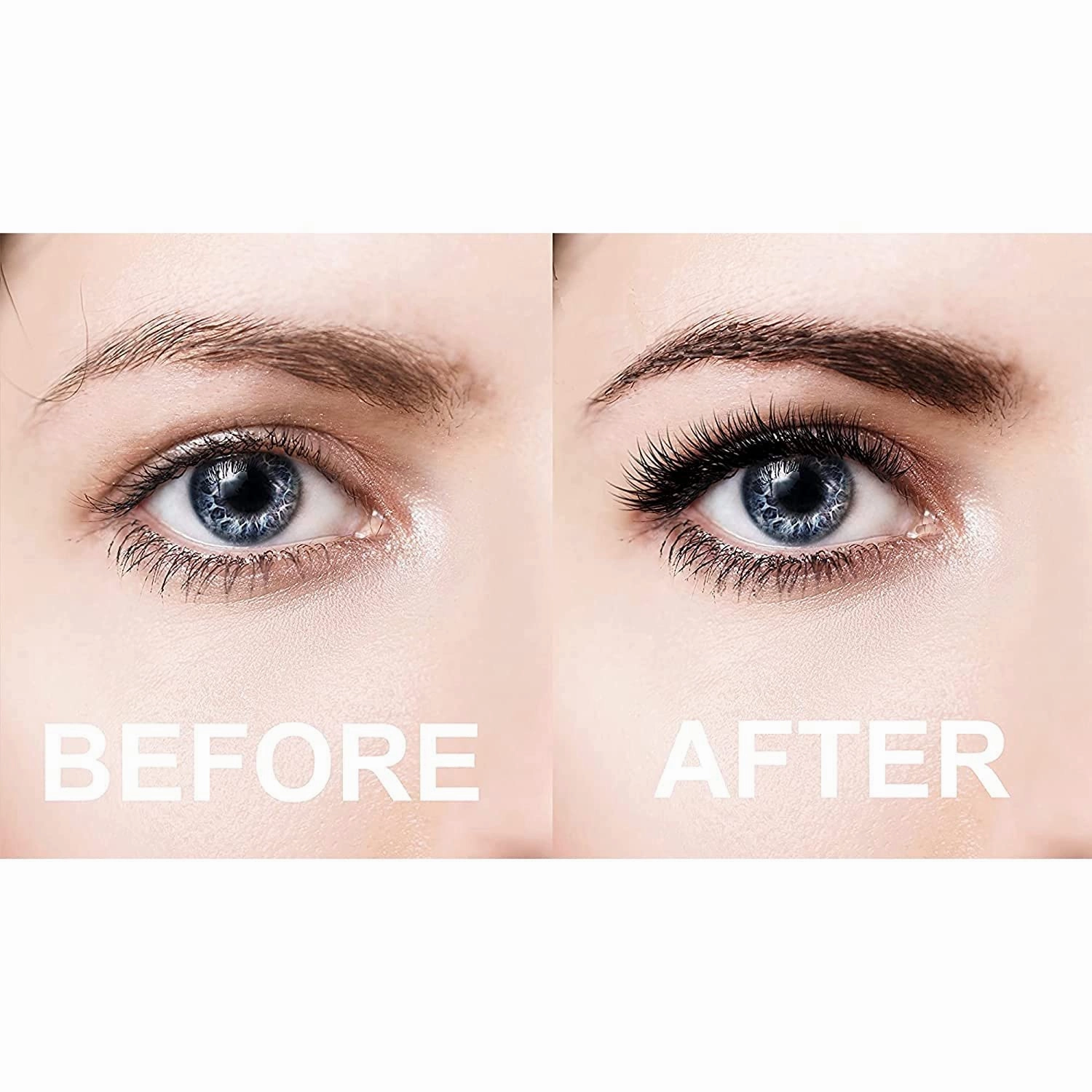 Lash Eyebrow Extensions Kit 2 Trays of Mink False Eyebrows in Black, Eyebrow Extension Glue Clear & Extension Tweezers, Comes on Mixed Length Trays 5-8 Mm Mix (2-Black, Turquoise Tweezer)