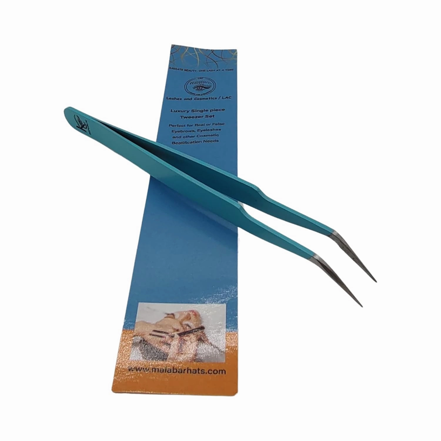 Lash Eyebrow Extensions Kit 2 Trays of Mink False Eyebrows in Black, Eyebrow Extension Glue Clear & Extension Tweezers, Comes on Mixed Length Trays 5-8 Mm Mix (2-Black, Turquoise Tweezer)