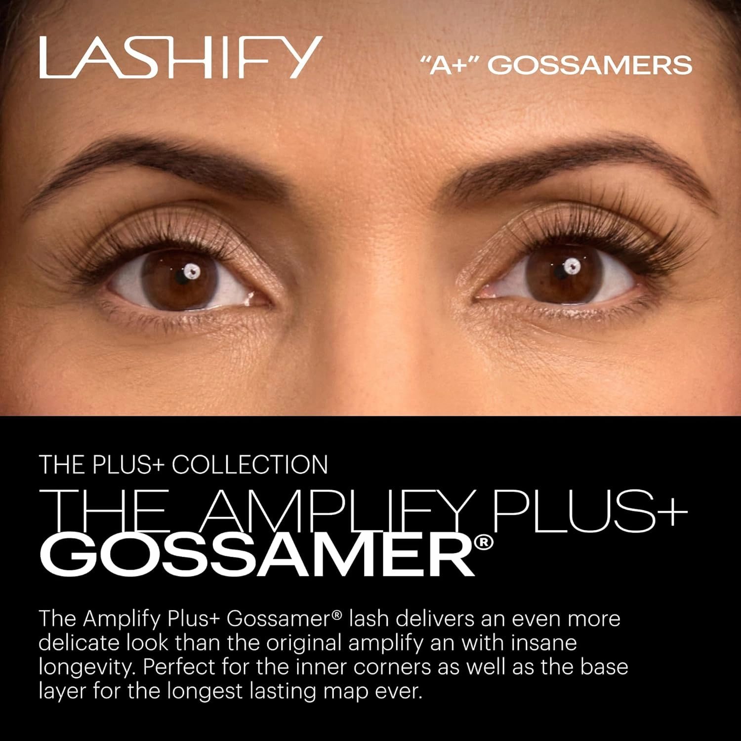 Lashify Amplify Plus  14mm Eyelash Extensions Refill in Truffle Color, Easy DIY False Lashes for the Most Delicate, Natural and Long Lasting Look