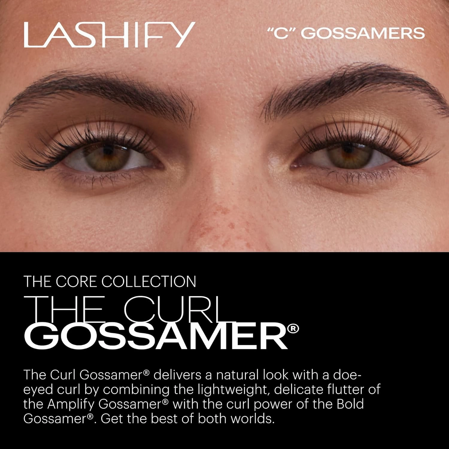 Lashify Curl 16mm Gossamer Eyelash Extensions Refill in Ombre Purple, Easy DIY False Lashes for a Natural Look