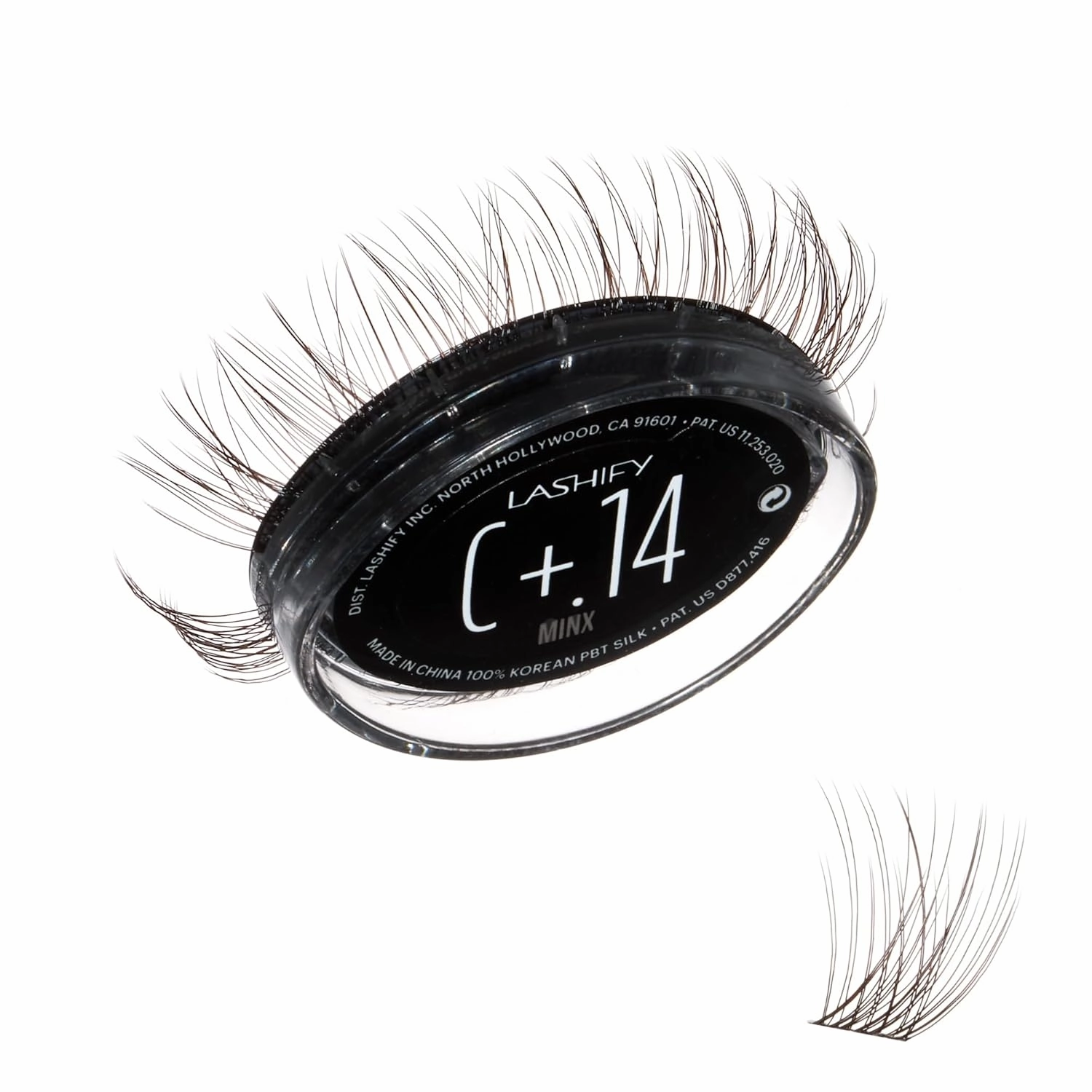 Lashify Curl Plus  14mm Gossamer Eyelash Extensions Refill in Minx, Easy DIY False Lashes for the Most Delicate, Natural and Long Lasting Look
