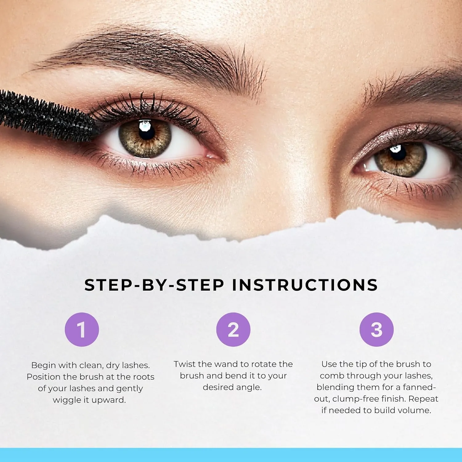 LASHISKIN’S Pink Mascara Infused with Lash Growth Serum – Waterproof, Volumizing, and Lengthening, Smudge-Proof, Vegan, and Cruelty-Free Formula I Mascara With Twisted Wand - 6ML (Pink, 6 ml)