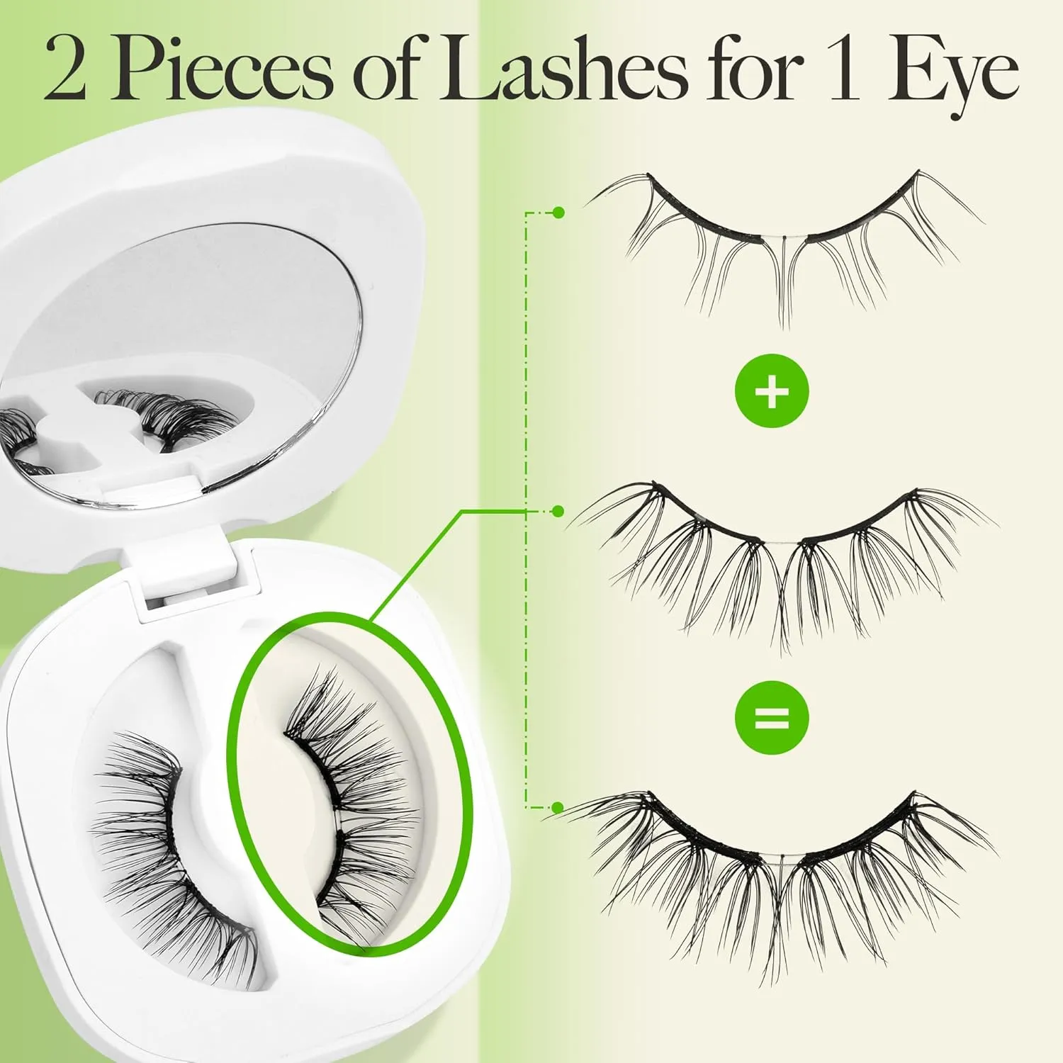 LASHVIEW Upgrade Soft Magnetic Eyelashes Natural Look, Reusable Magnetic Lashes, No Glue Needed, Windproof & Waterproof for All-Day Comfort (L15)