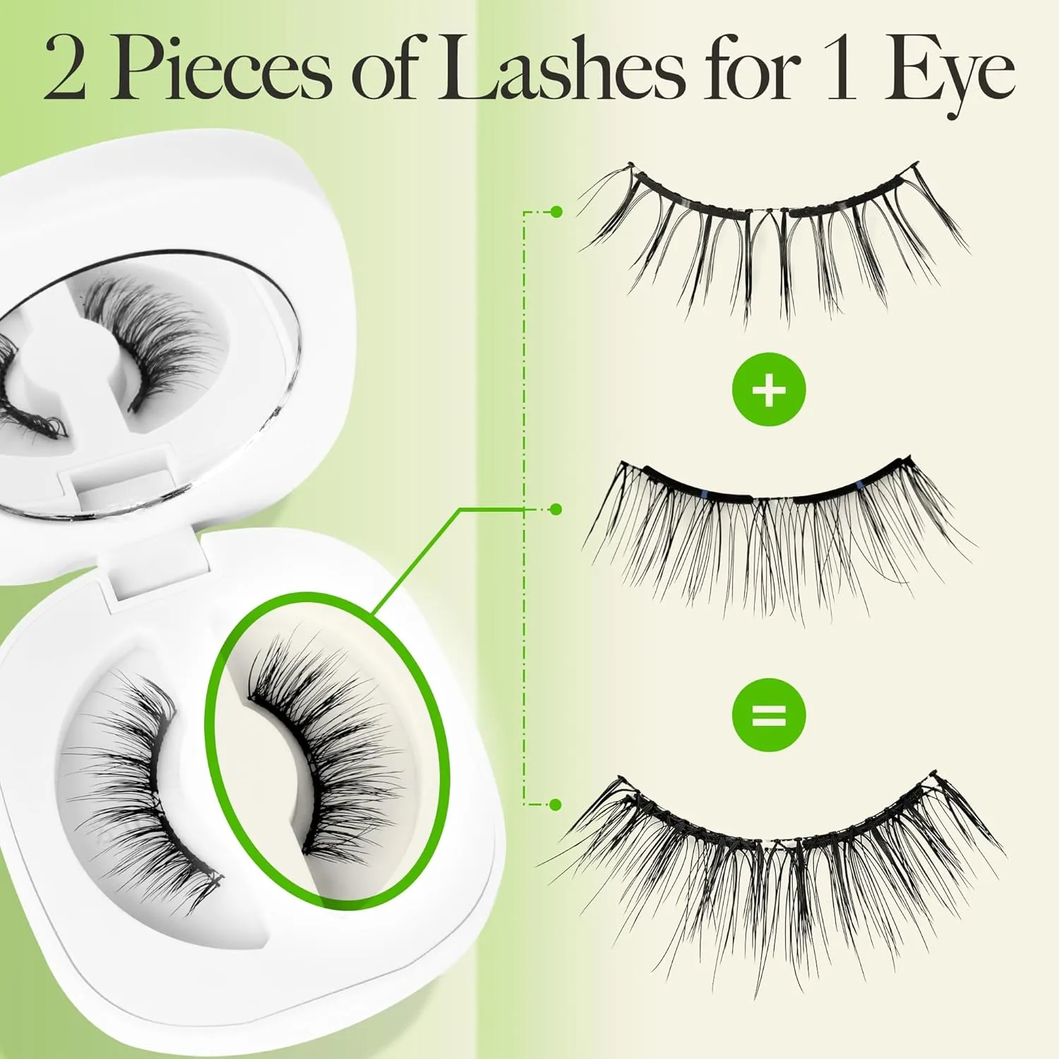 LASHVIEW Upgrade Soft Magnetic Eyelashes with Applicator, Reusable Magnetic Lashes Natural Look, No Glue Needed, Windproof & Waterproof for All-Day Comfort (L01)