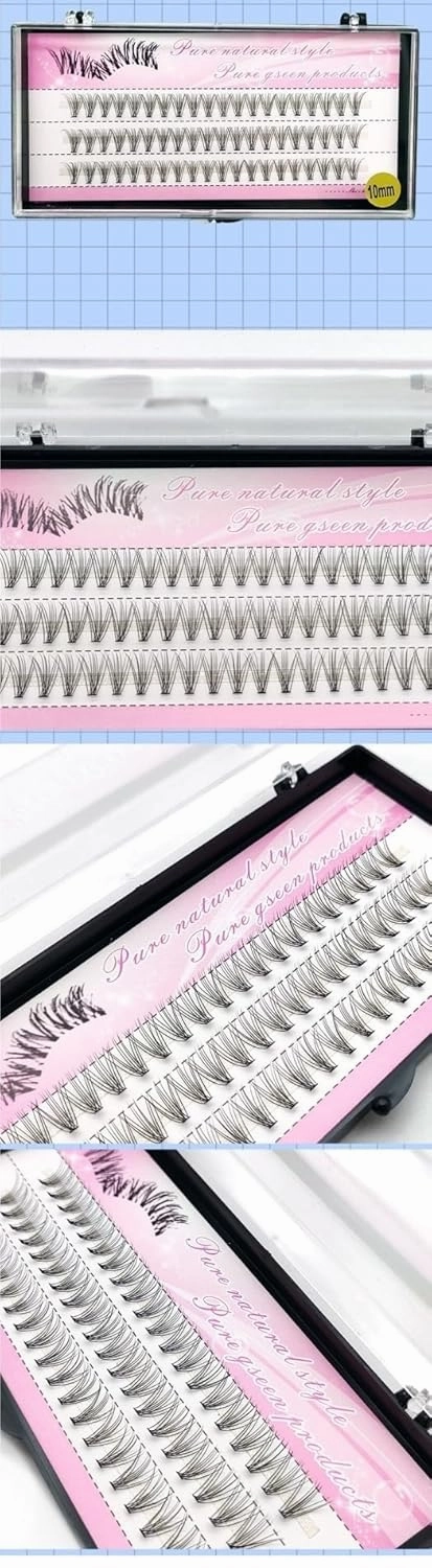 laubess cluster lashes 120Pcs High Tip Curl Stereo Multi-Layer Extension DIY False Eyelash Cluster, Natural soft Reusable (6-16mm) (Color : A, Size : 15mm)
