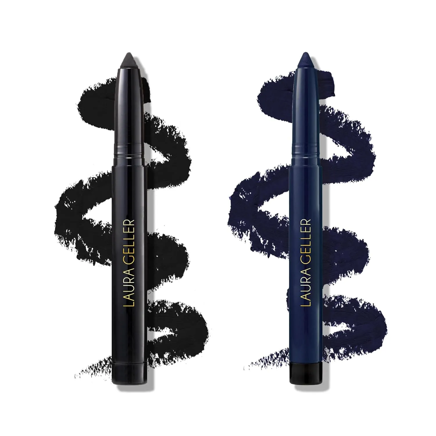 LAURA GELLER NEW YORK Kajal Longwear Kohl Eyeliner Pencil Duo, Midnight Blue   Deep Black