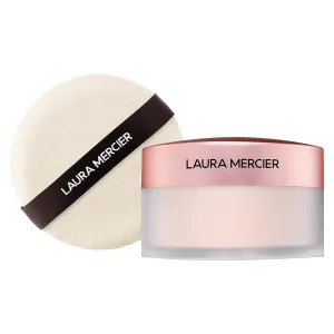 Laura Mercier Translucent Loose Talc-Free Setting Powder Ultra-Blur in Tone-Up Rose: Natural & Blurring Finish, Hyaluronic Acid Infused, For Enlivening Fair to Medium Skin Tones   Velour Puff Bundle