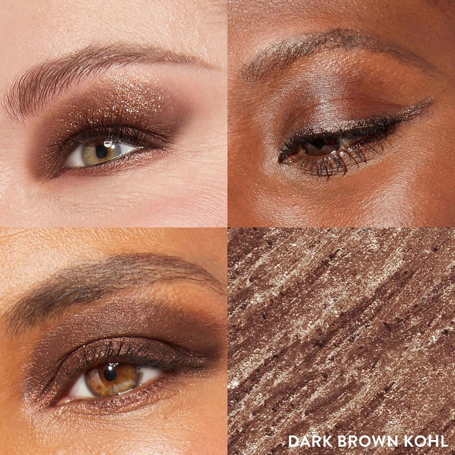 LAURA GELLER NEW YORK Kajal Longwear Kohl Eyeliner Pencil Duo - Dark Brown & Smoky Amethyst - Caffeine and Vitamin E - Smooth & Blendable Liner - Built-In Sharpener