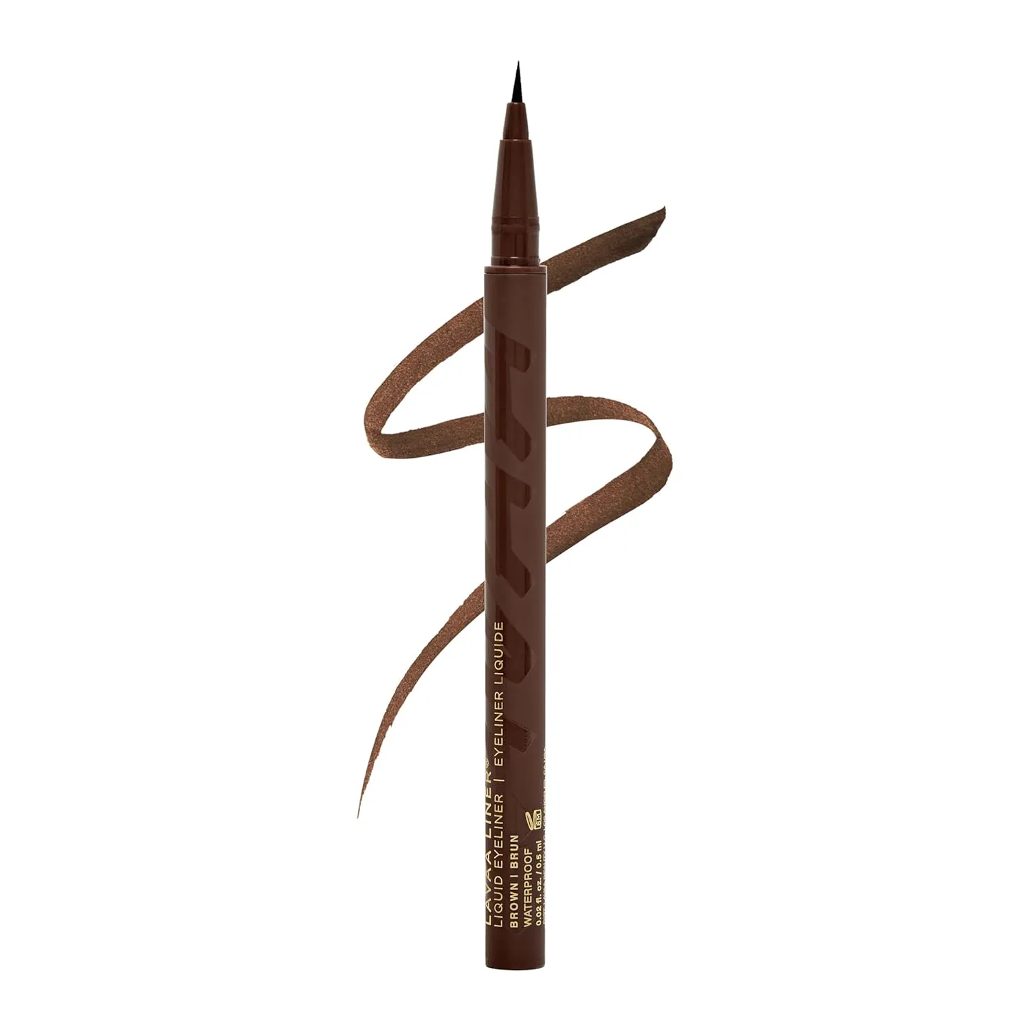 LAVAA LINER | Fine-Tip Eyeliner Pen | Waterproof and Smudgeproof | Liquid Eyeliner Pen (Brown)