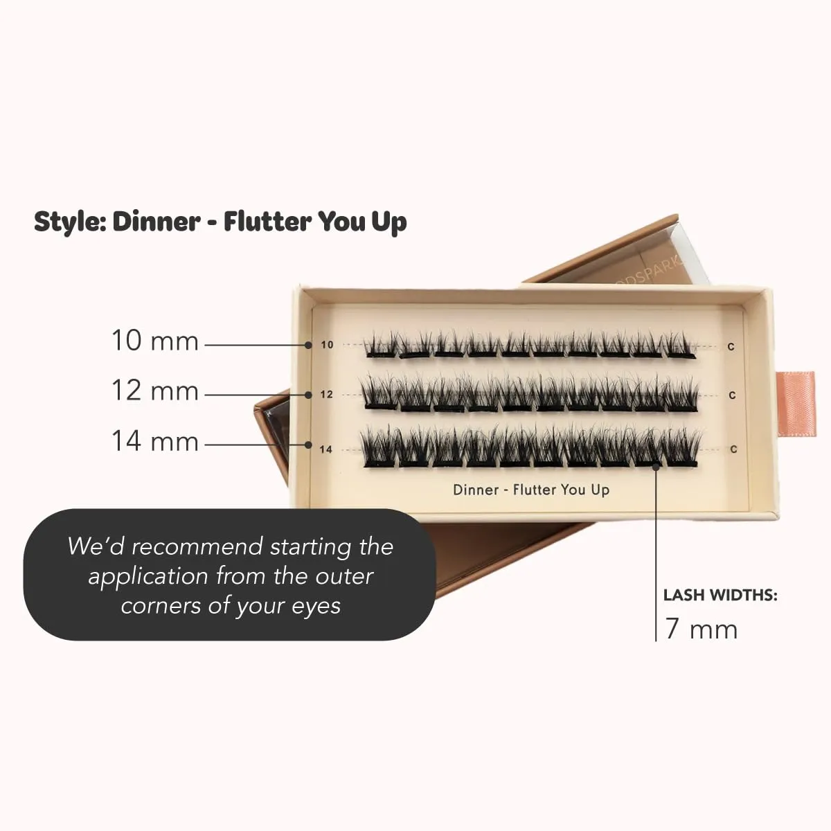 Lazy Lashes - Dinner Flutter You Up | Pre-adhesive Instant Press-on Eyelash Clusters | No Glue Required | Lasts 3-7 Days | Easy To Apply | Stick And Go | Only Need Tweezers