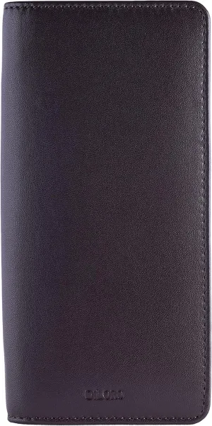 Leather Zippered Triple or Quad Pen Case Pencil Pouch Holder for Three or Four Fountain Ballpoint Rollerball Pens or Glasses (Nappa Brown)