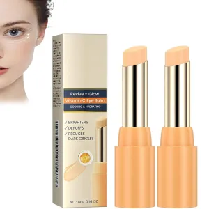 Likwispect Eye Balm, Eye Balm with Vitamin C Brightens and Reduces Puffiness, Revive and Glow EyeBalm Stick, Hydrating, Improve Dark Circles (2PCS)